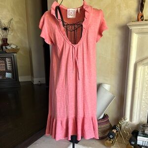 Qi silk cotton knit dress
